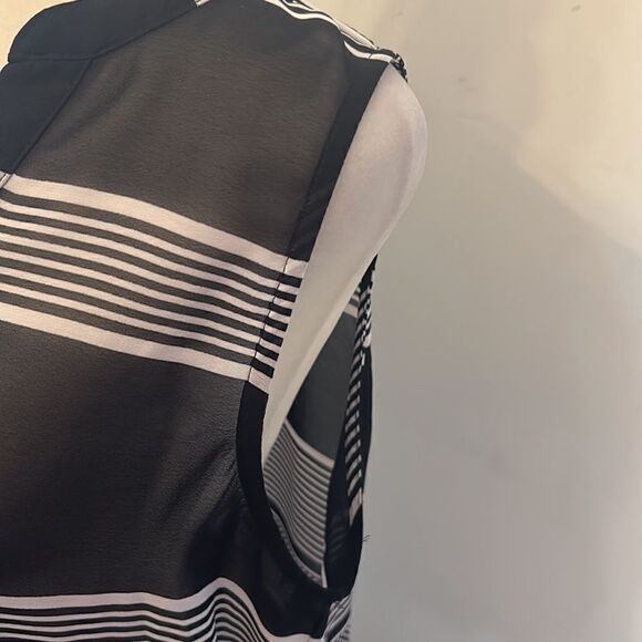 Gap blue white striped sheer sleeveless blouse Size M - Picture 5 of 8